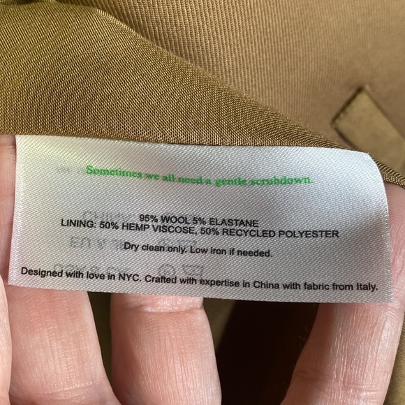 MM LaFleur Smith Pants Wool Twill in Camel Size 2 - Picture 4 of 5